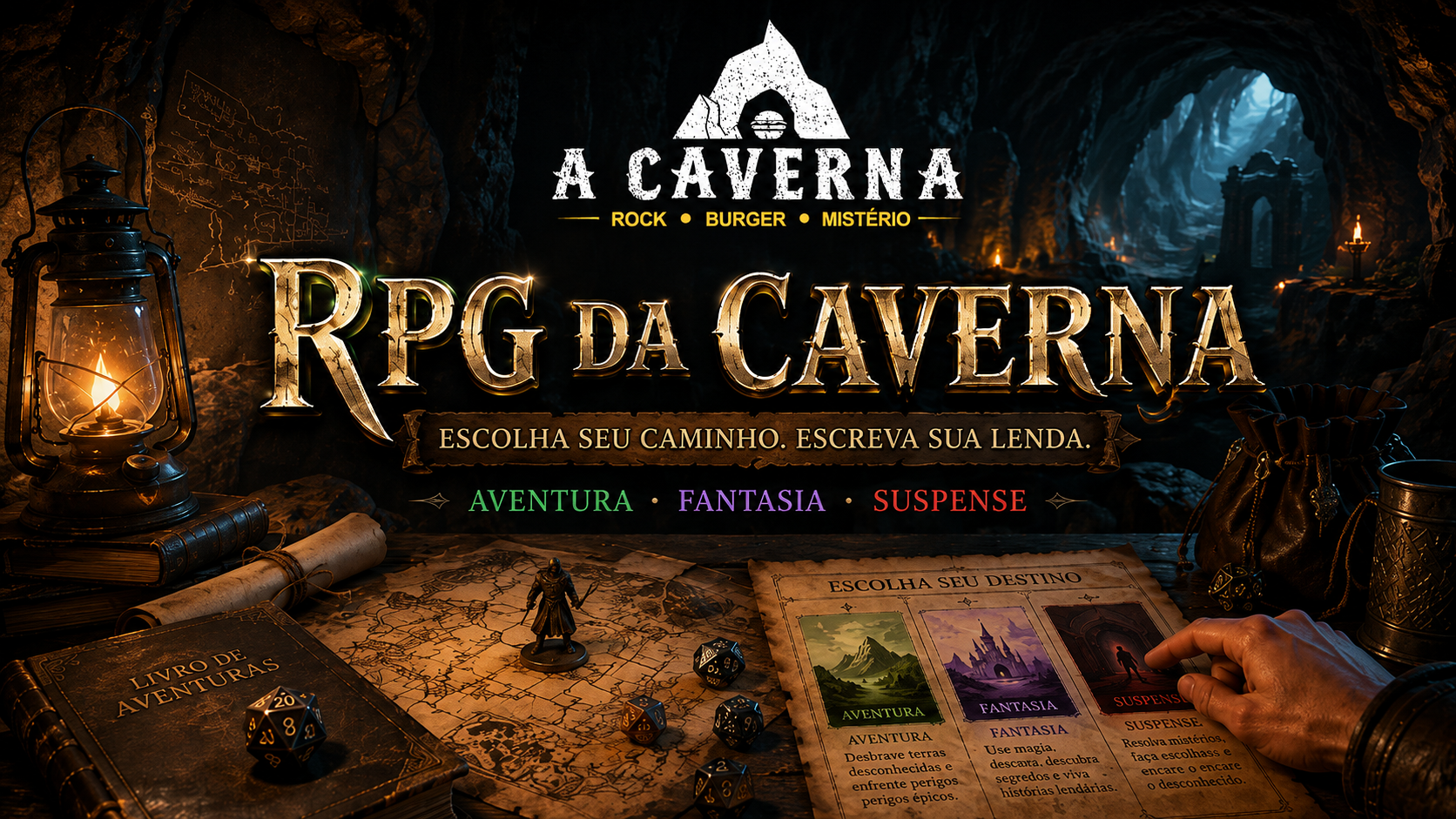 Capa do RPG da Caverna