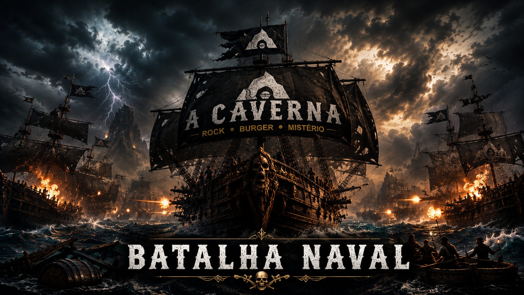 Capa A Caverna Batalha Naval